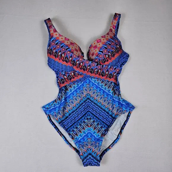 Miraclesuit Escape Casablanca Womens Swimsuit One Piece Slimming Padded Wire 12